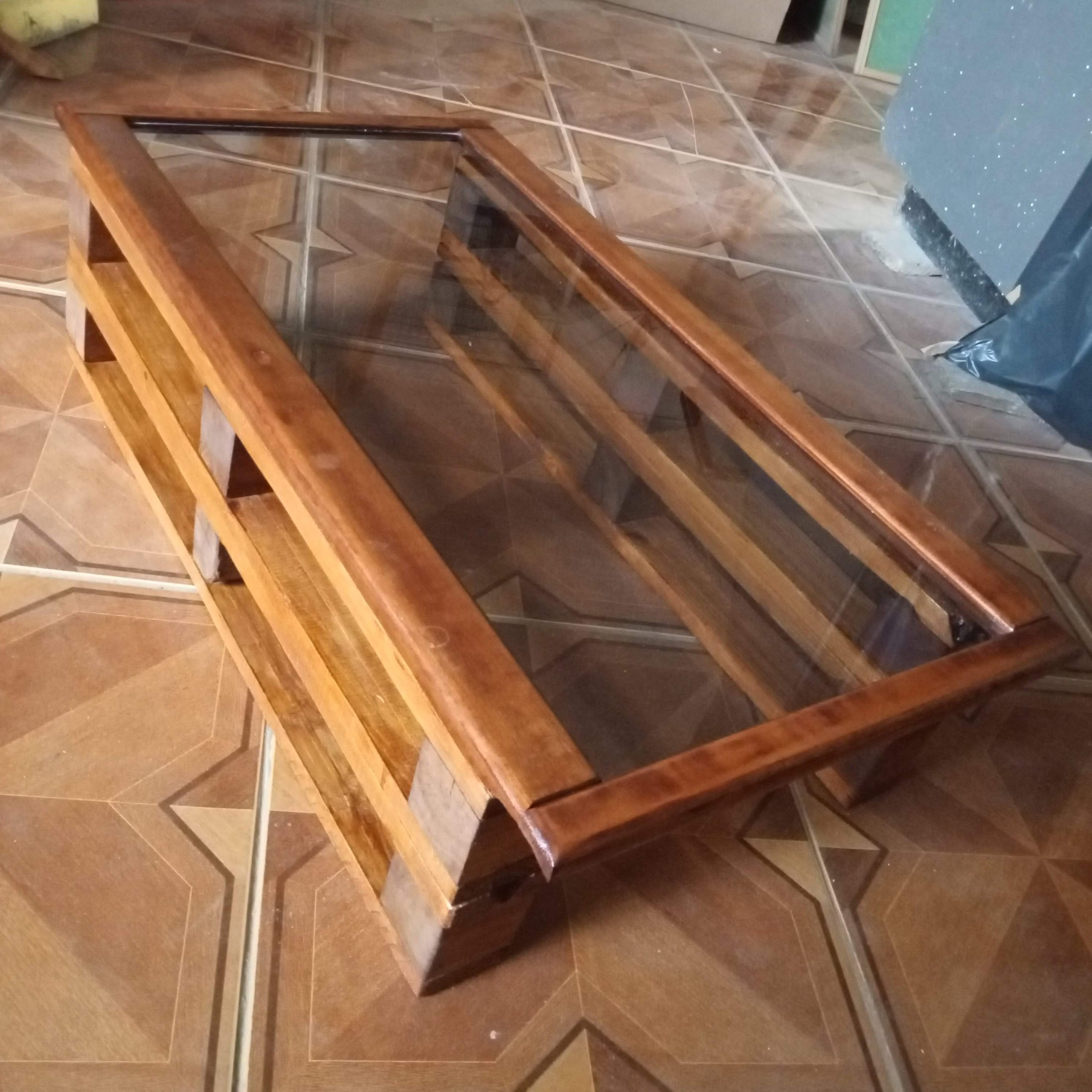 Mesa de centro rústica