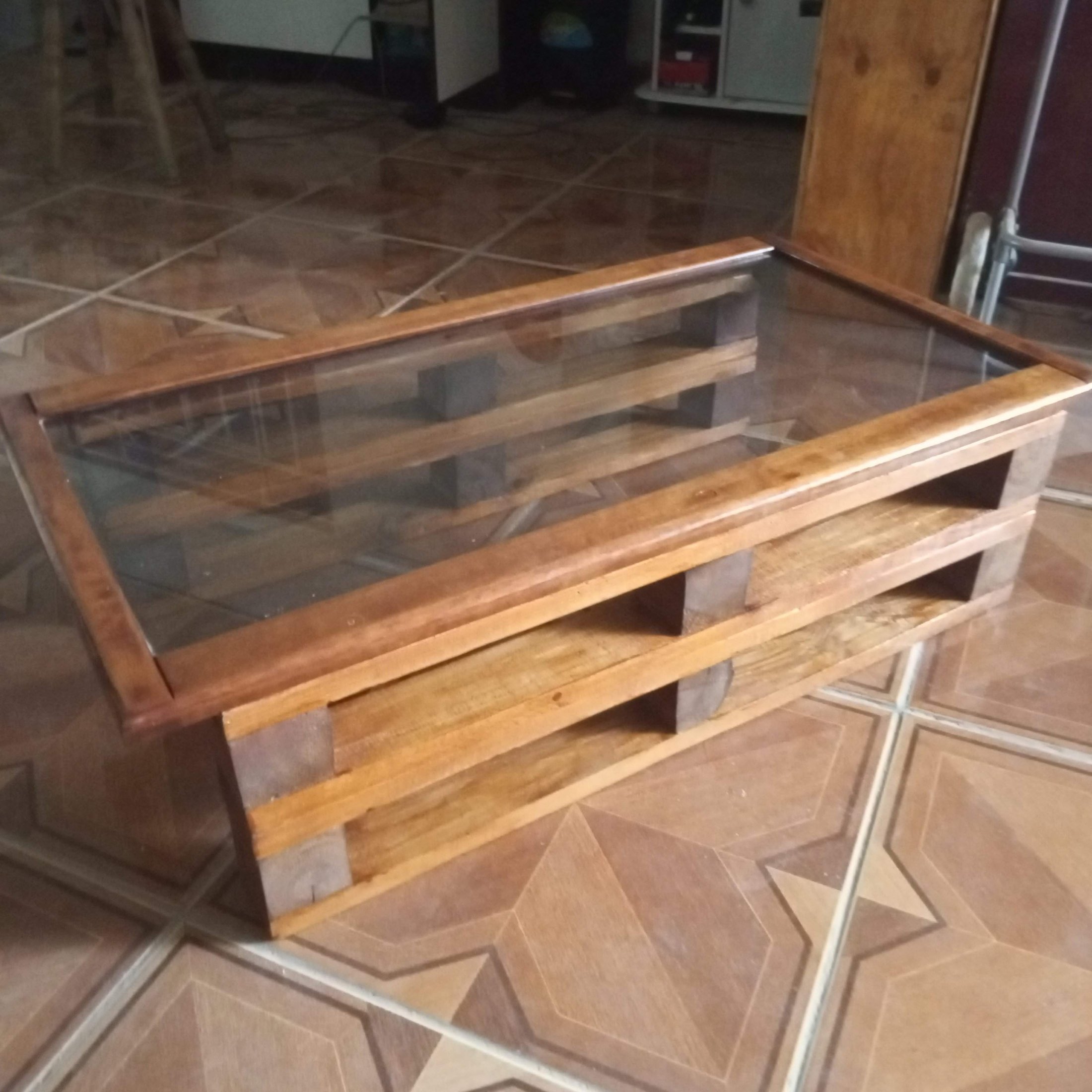 Mesa de centro rústica